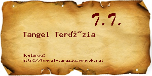 Tangel Terézia névjegykártya
